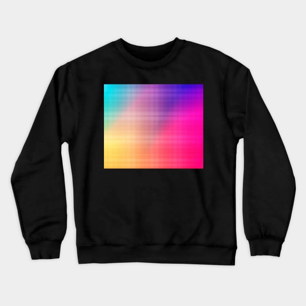 Cute colorful rainbow plaid pattern Crewneck Sweatshirt by Yarafantasyart